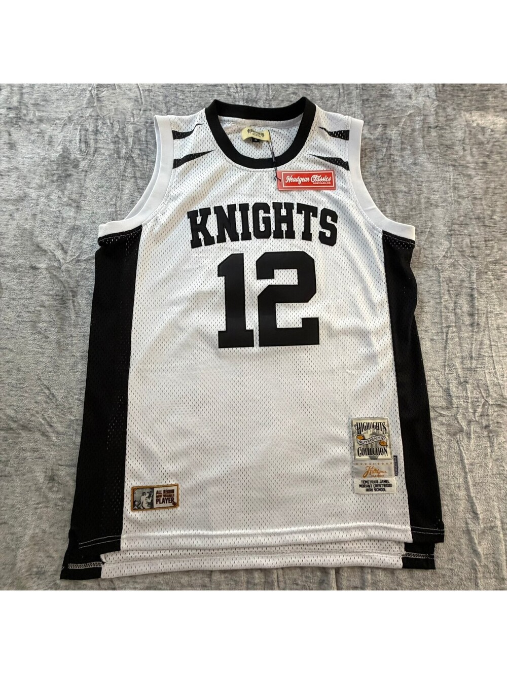 Knights Basketball Jersey Ja Morant #12 Headgear Classics XL Mesh